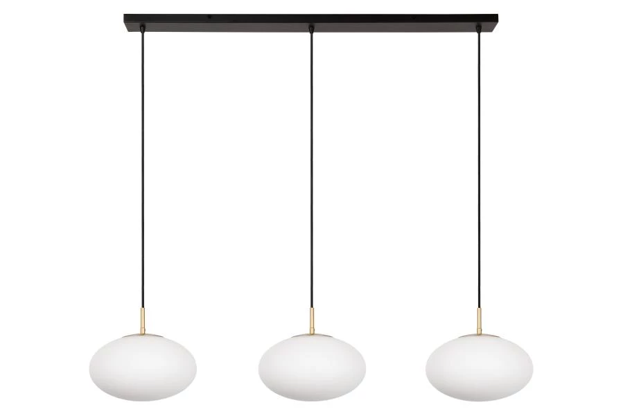 Lucide ELYSEE - Suspension - 3xE27 - Opalin - éteint